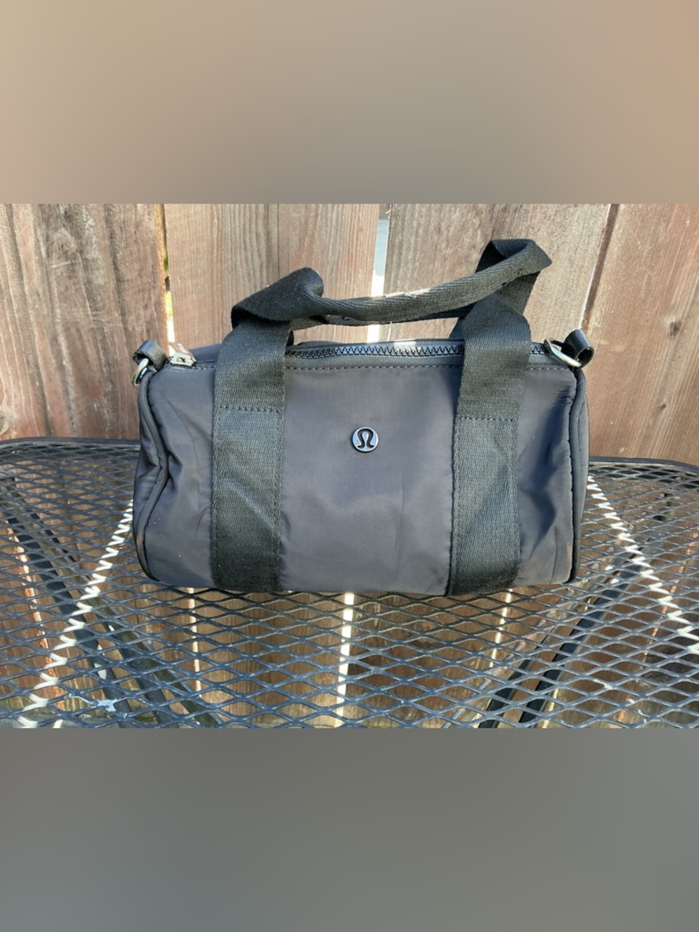 lululemon athletica mini barrel duffel bag black